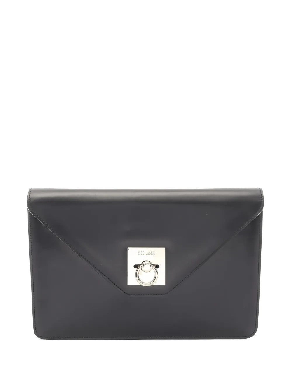 Celine Pre-Owned 2000s leather clutch bag - Black | Farfetch Global