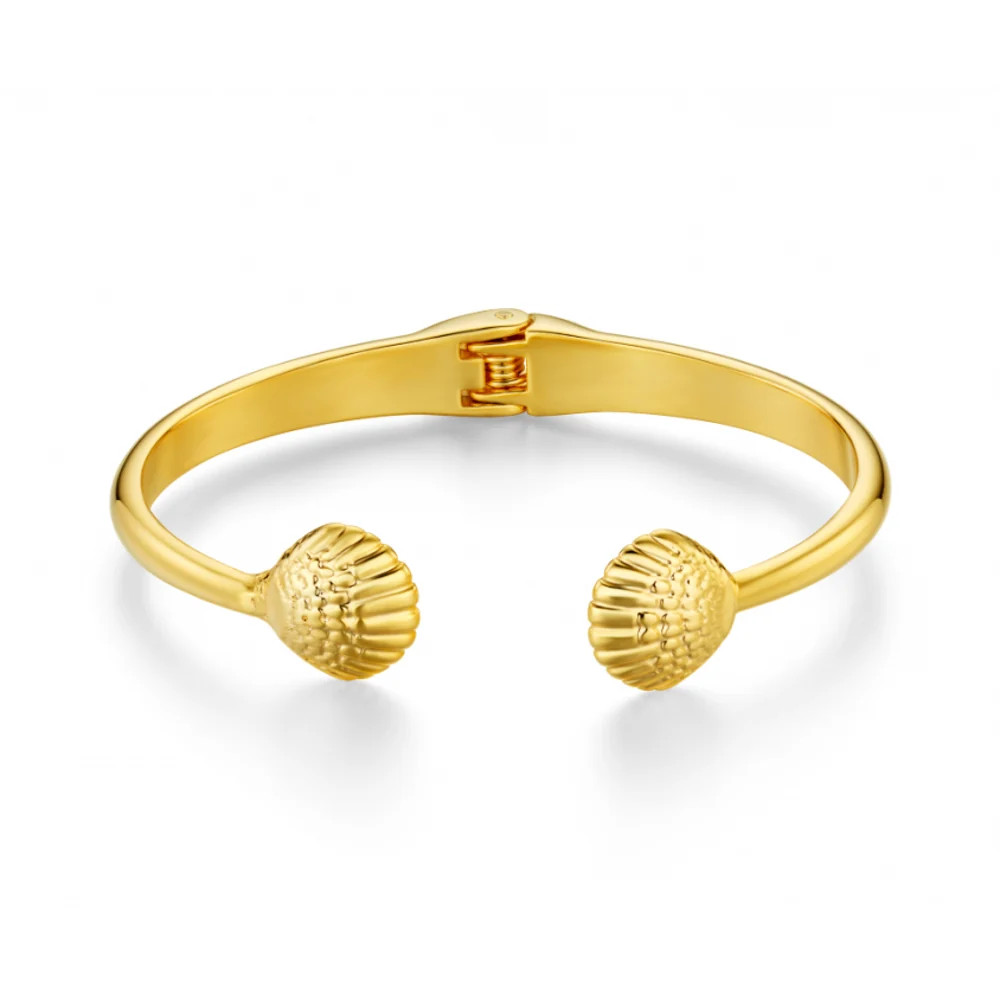 Shell Open Hinged Bangle | Orelia