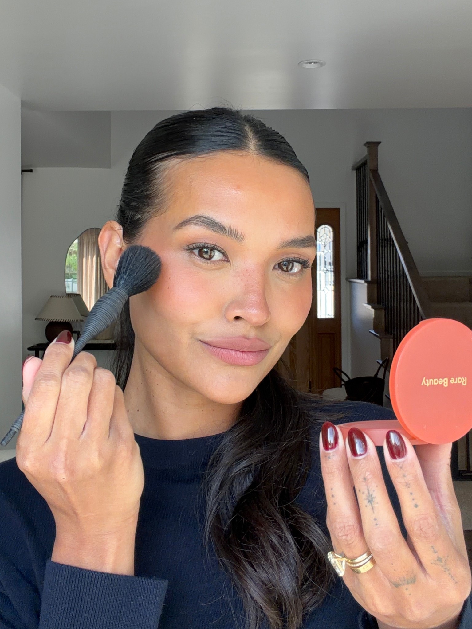 Favorite powder blush atm! Rare beauty blush in “worth” & nars blush brush (can’t live without it for powder blush) @Sephora 

#LTKBeauty