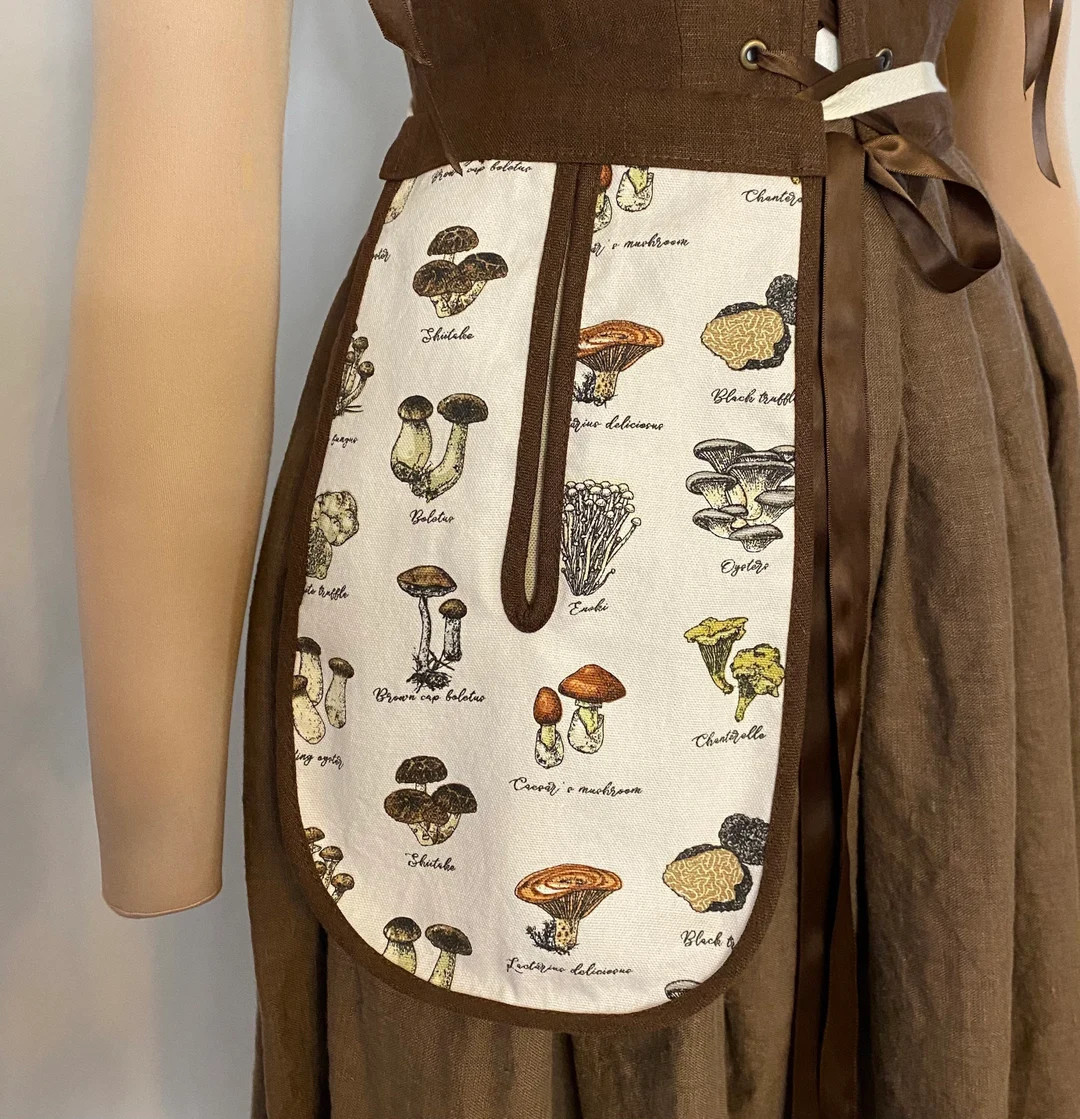 18th Century Pockets, 17th Century Pockets, Colonial Costume Pockets Mushroom Canvas - Etsy UK | Etsy (US)