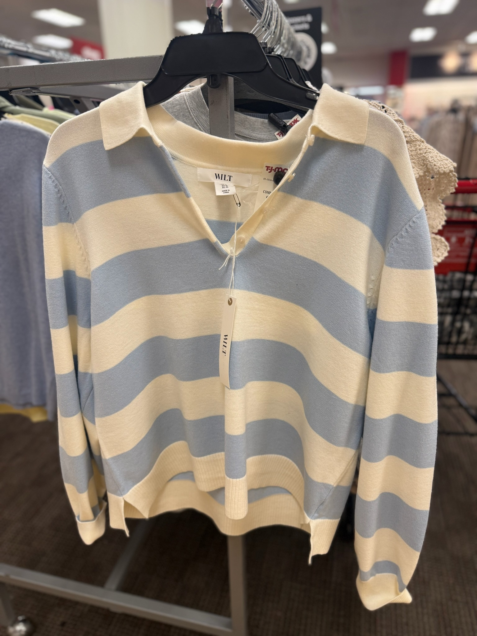 I cannot believe this striped sweater polo is at TJ Maxx AND online right now… it looks sooo expensive for $24.99 and the blue + cream stripes are giving effortless spring outfits energy.
spring outfits 2026, spring dresses, work outfits, date night outfits, tj maxx finds, tj maxx new arrivals, striped sweater, striped outfit, preppy style, casual chic outfit, affordable fashion, spring wardrobe essentials 

 #LTKgrwm #LTKootd #LTKWorkwear