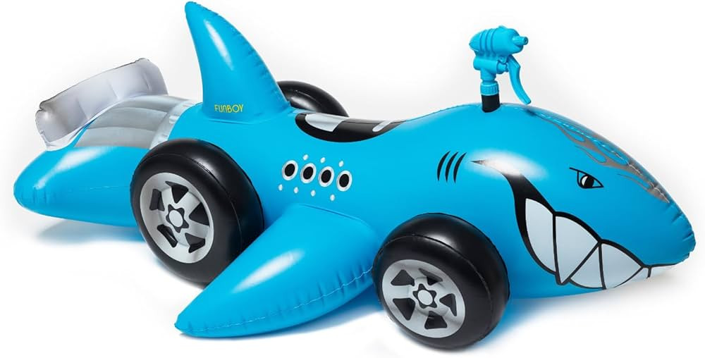 Hot Wheels & FUNBOY Sharkruiser Kids Pool Float with Water Squirter | Amazon (US)