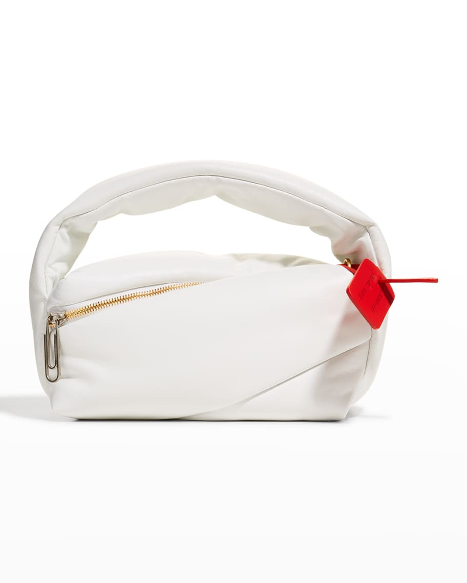 Off-White Pump Pouch Top-Handle Bag, White | Neiman Marcus