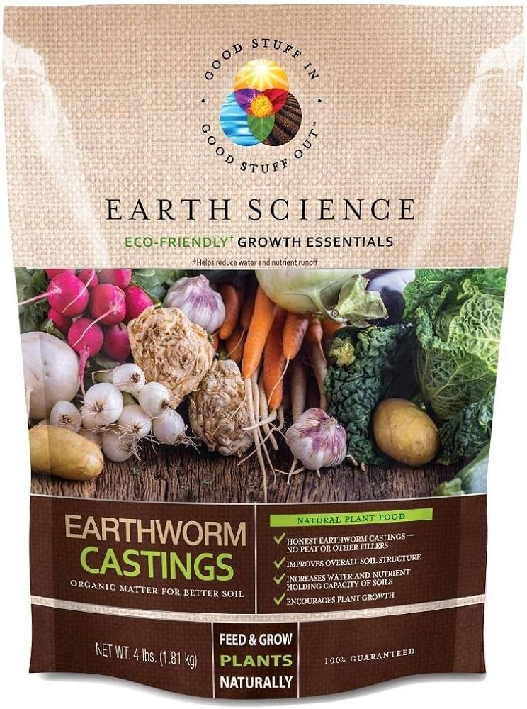 Earth Science – Earthworm Castings – Premium Plant Fertilizer for Indoor & Outdoor Plants –... | Amazon (US)