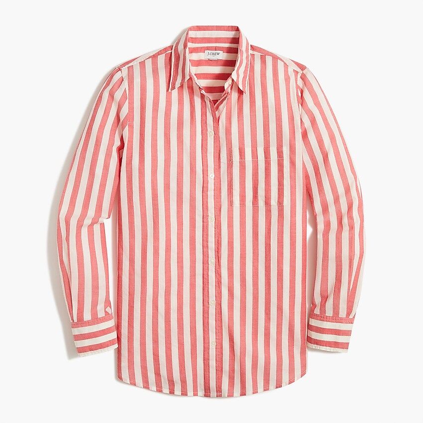 High-low relaxed button-up top | J.Crew Factory