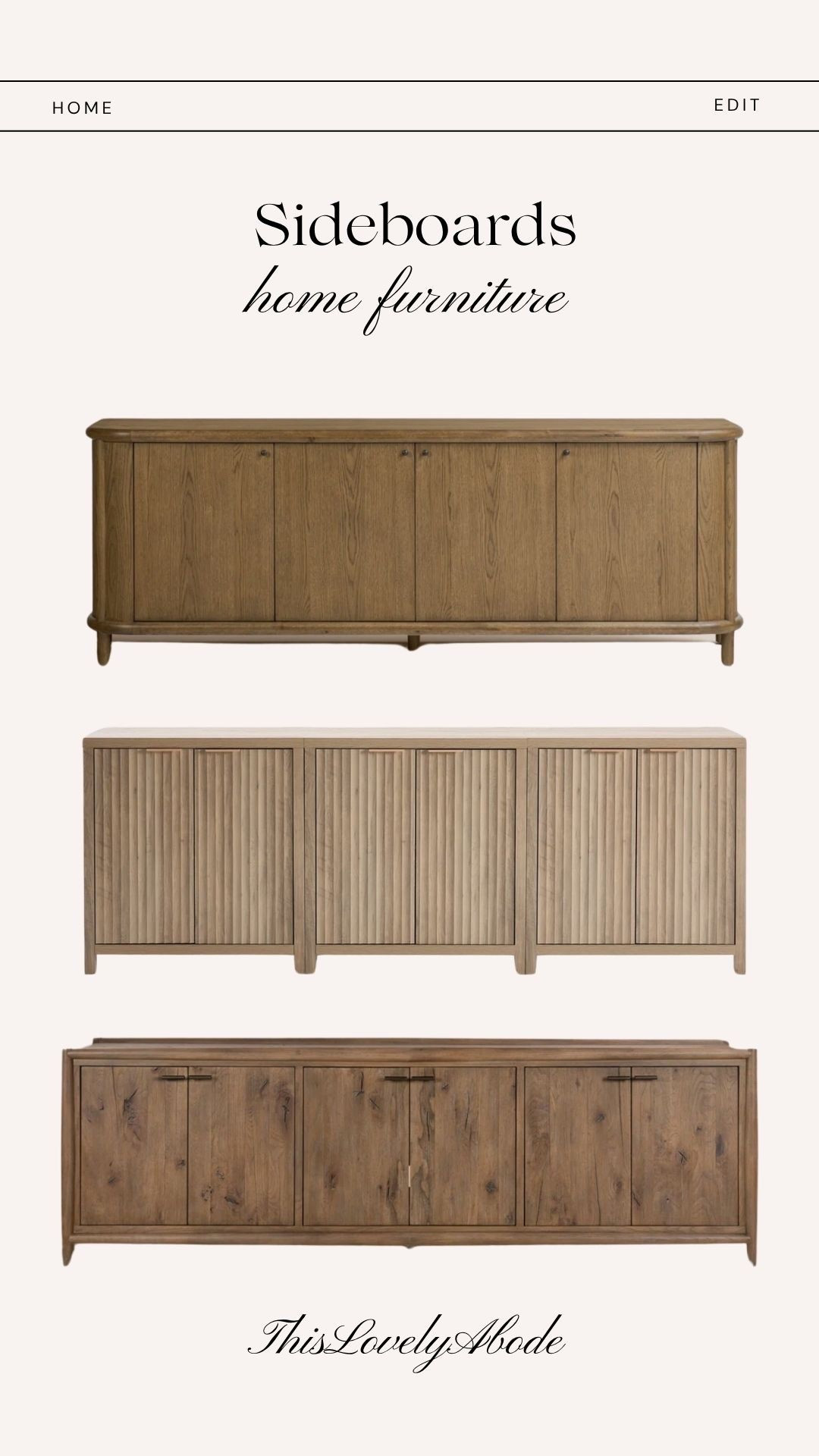 What I’m loving lately, these gorgeous wood sideboards. 
#sideboards #furniture #homefurniture #homedecor @Wayfair

#LTKHome #LTKSaleAlert