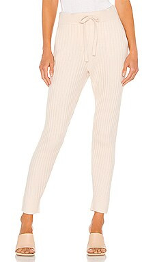 525 Rib Skinny Joggers in Cream from Revolve.com | Revolve Clothing (Global)