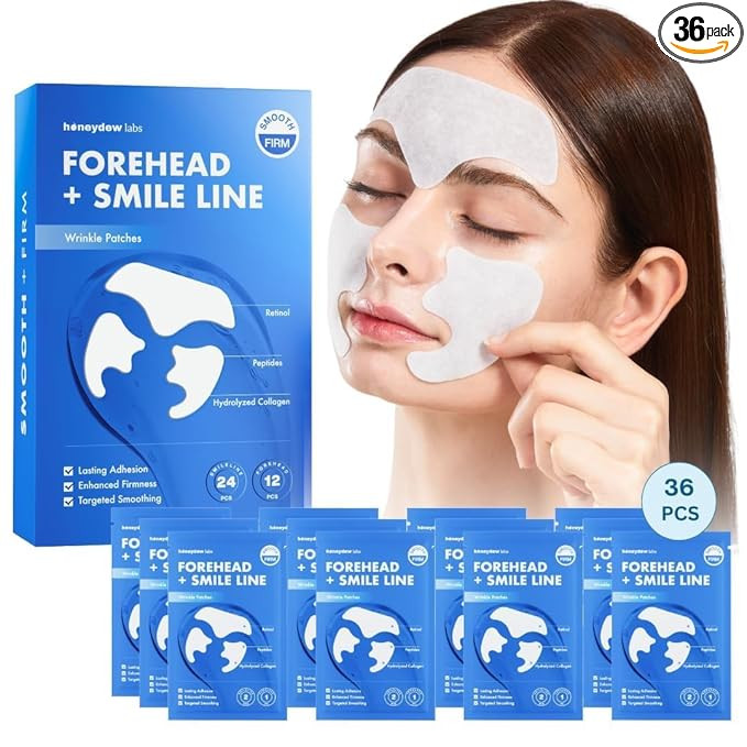 Honeydew Labs Forehead Wrinkle Patches and Smile Line Patches with Retinol, Collagen, Peptides- A... | Amazon (US)