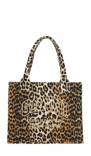 Ganni Large Easy Shopper Tote in Brown. | Revolve Clothing (Global)