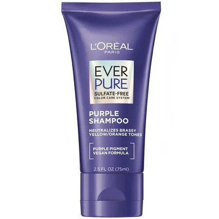 L'Oreal Paris EverPure Purple Color Protection Shampoo Color Treated Hair Travel Size 2.5 fl oz | Walmart (US)