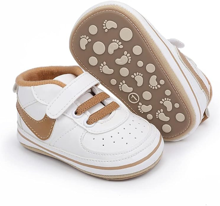 Clowora Unsex Baby Shoes Boys Girls Infant Sneakers Non-Slip Soft Rubber Sole Toddler Crib First ... | Amazon (US)