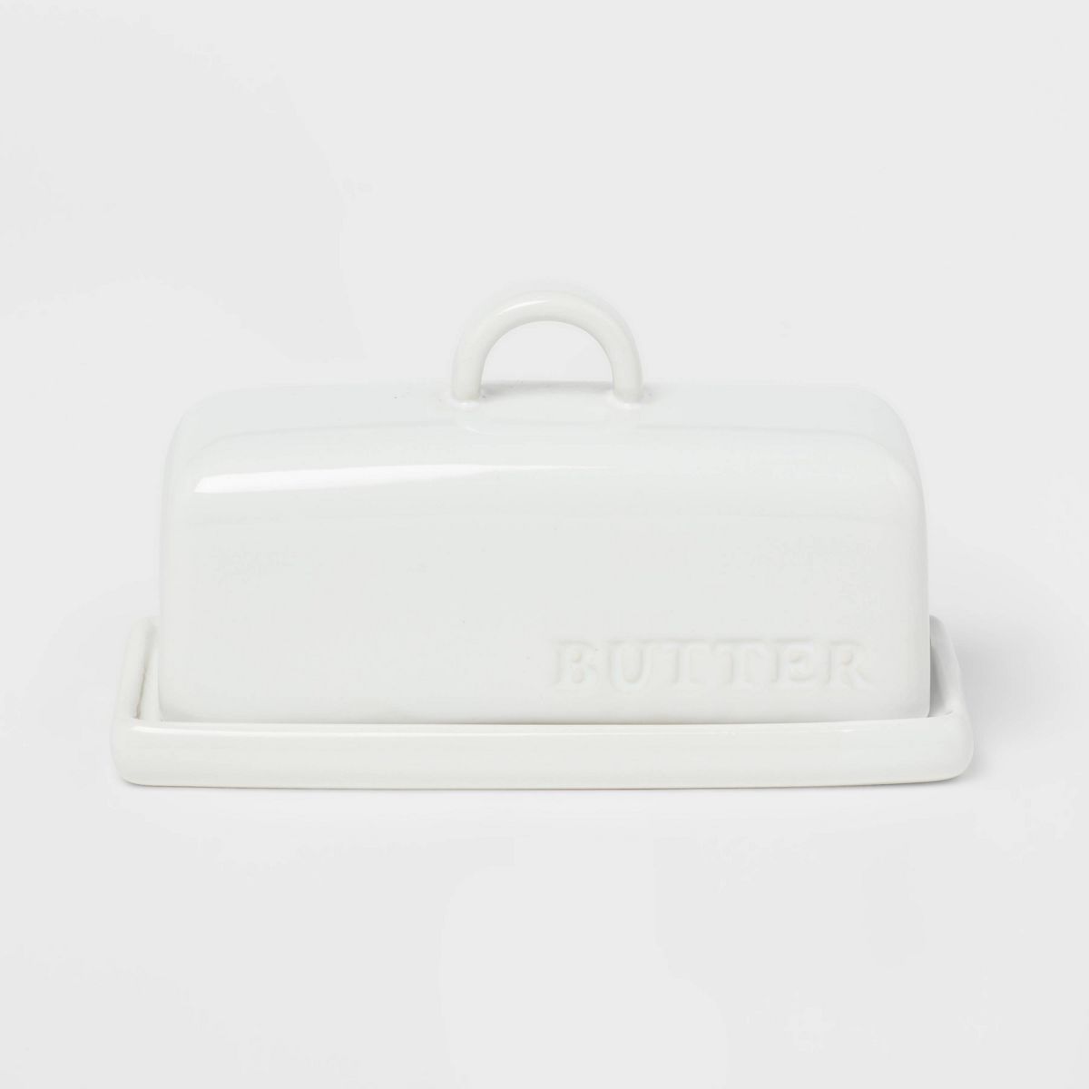 Stoneware Hand Lettered Butter Dish - Threshold™ | Target