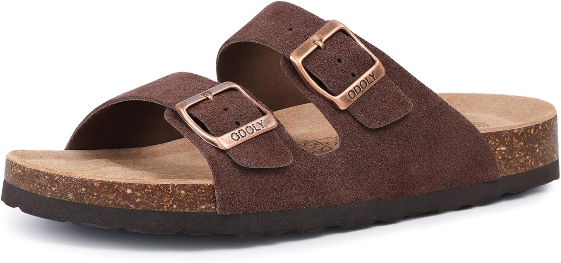 Unisex Cork Footbed Slide Sandal, Arch Support Summer Outdoor Sandals with Adjustable Buckle for ... | Amazon (US)