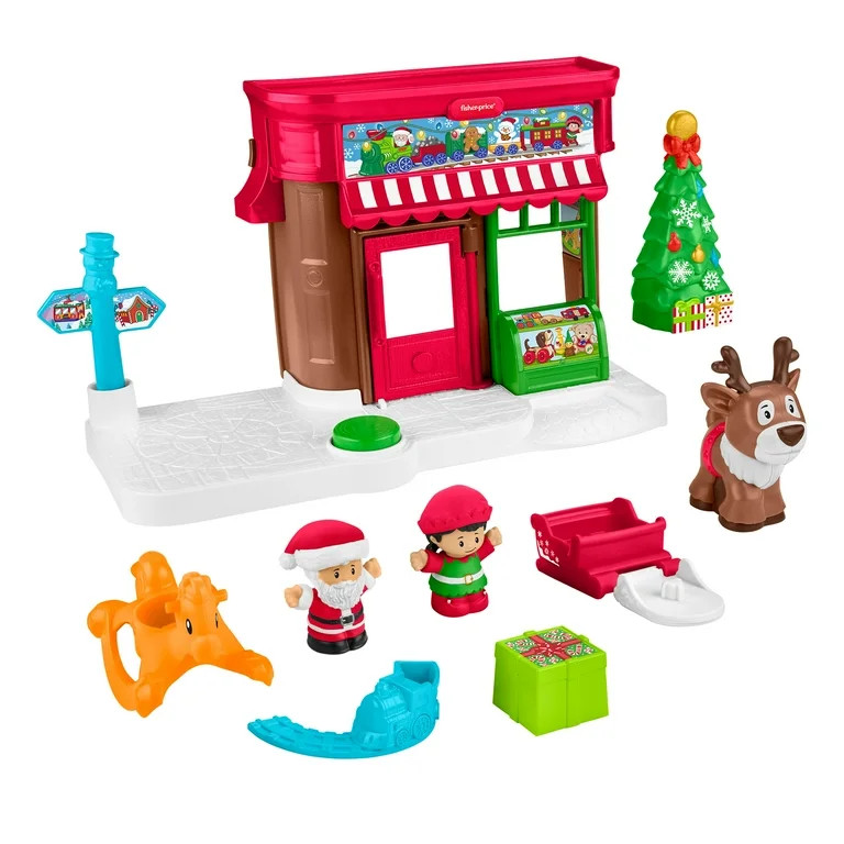 Fisher-Price Little People Christmas Wonderland Gift Set for Toddlers & Kids, 8 Pieces | Walmart (US)