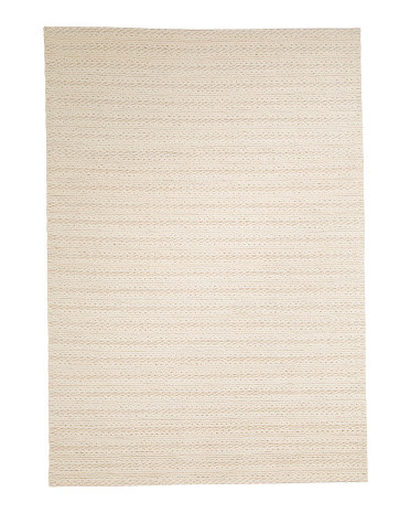 Made In India Wool Pile Luxury Hand Woven Braided Area Rug | TJ Maxx