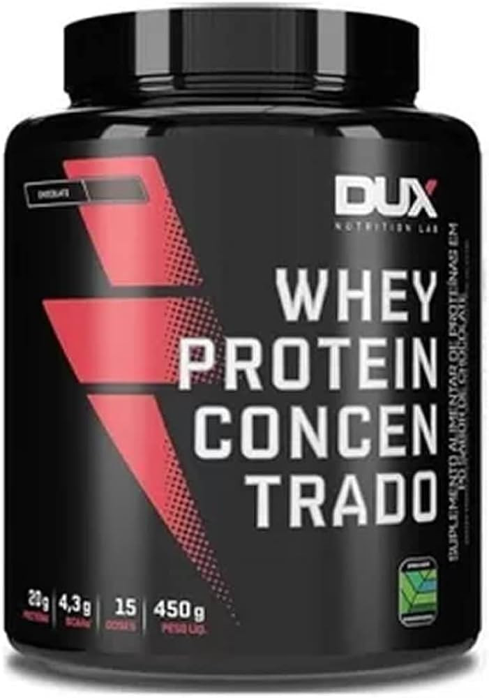 Whey Protein Concentrado - 450g Chocolate - Dux Nutrition | Amazon (BR)