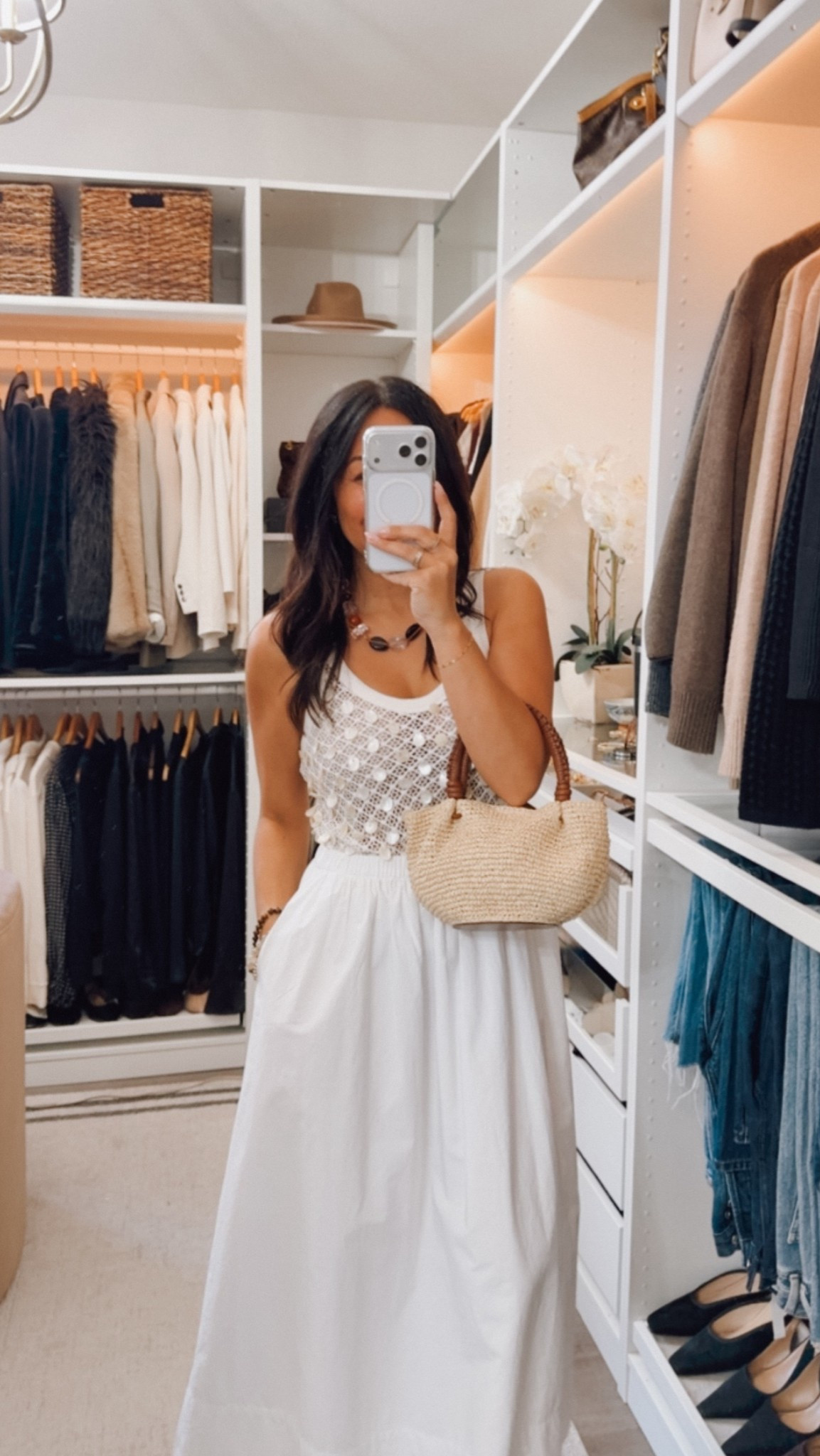 Obsessed with everything J.crew right now— they it nailed with their summer selection 🙌🏽 xs in skirt and small in tank. It’s sheer, I have on a nude bra and it works

#LTKootd #LTKOver40