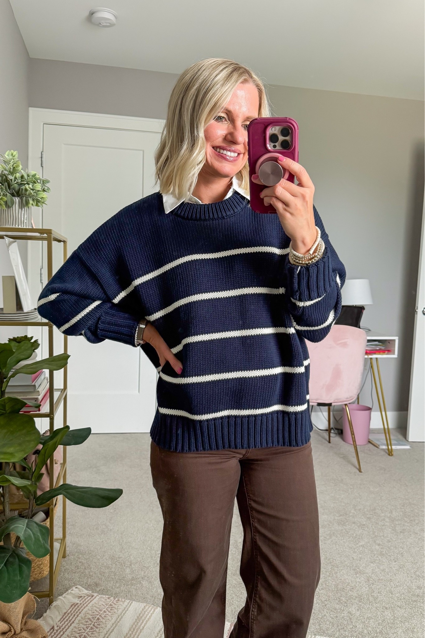 I love this cotton striped sweater from @quince! It’s one of pieces I am most excited about wearing this fall! I sized up to a small!

#LTKootd #LTKPetite #LTKSeasonal