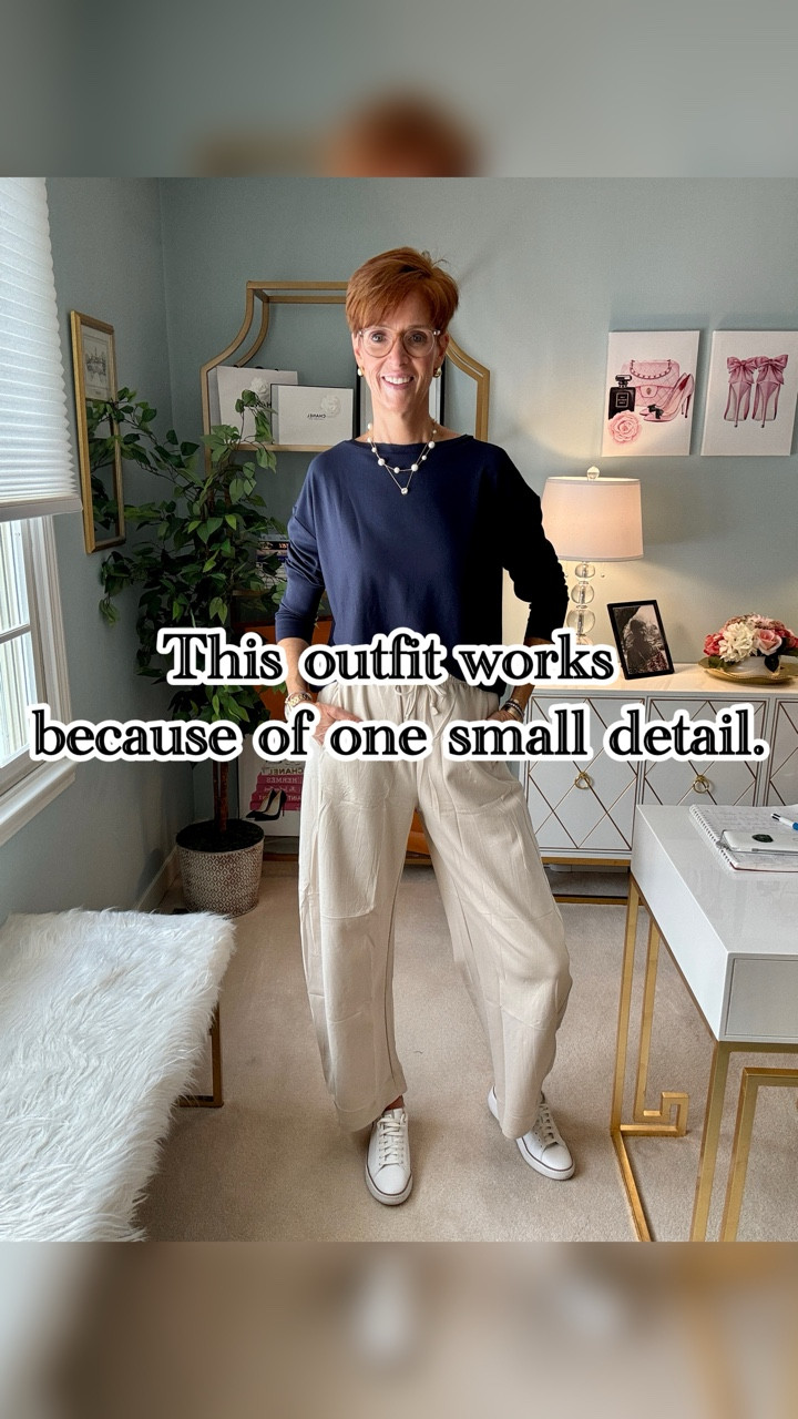 I really believe an outfit can be comfortable, casual, and still feel put together—and most of the time, it comes down to the details.

Want the links? Like, Follow & Comment SHOP and I’ll send links right to your DM.

This is a simple combination: an elevated long sleeve tee, ponte knit tie waist pants, and white sneakers. But the reason it works is because of the small design choices—the structure of the top, the clean lines of the pants, and the balance of the silhouette.

When your base pieces are easy, it’s the details that make the outfit feel intentional instead of thrown together.

Save this for the next time your outfit feels “fine” but not quite finished, and send it to a friend who loves simple, polished everyday style.

If getting dressed shouldn’t feel complicated, you’ll love what’s coming. Follow along for classic outfits, tall-friendly finds, and real-life style that actually works.

#ClassicEverydayStyle�#CasualOutfits�#WomenOver40Style�#tallwomenstyle

#LTKTall #LTKOver40 #LTKootd