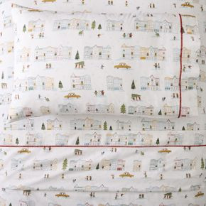 Festive Friends City Scene Sheet Set | West Elm CA