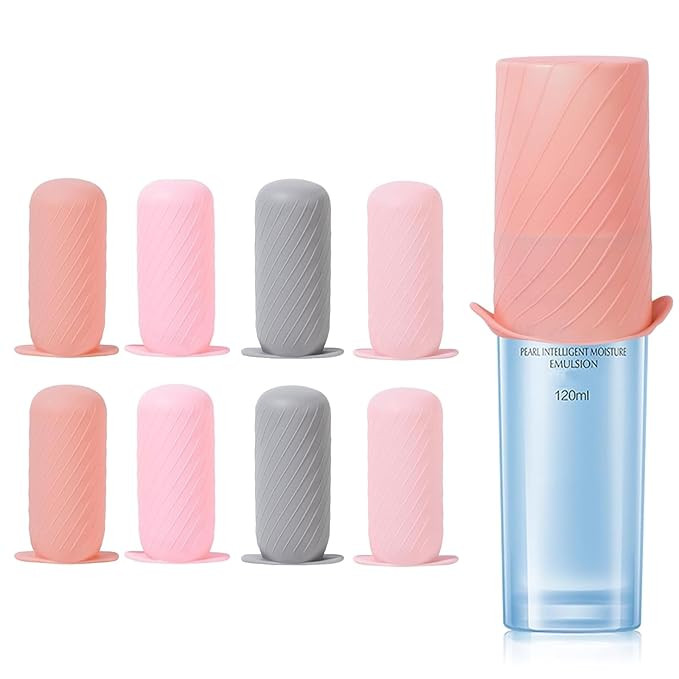 Bottle Covers for Travel, Leak Proofing, Travel Size Container Silicone toiletry sleeves, Leak Lo... | Amazon (US)