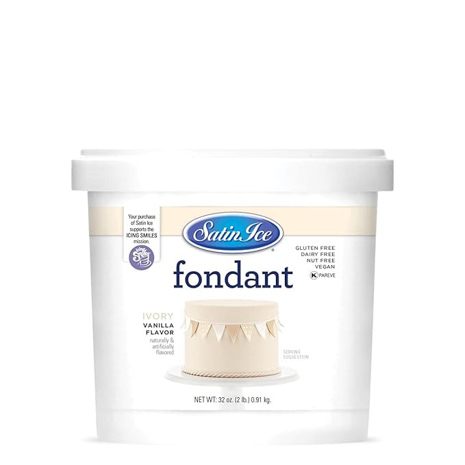 Satin Ice Vanilla/Ivory Rolled Fondant (2lb) | Amazon (US)
