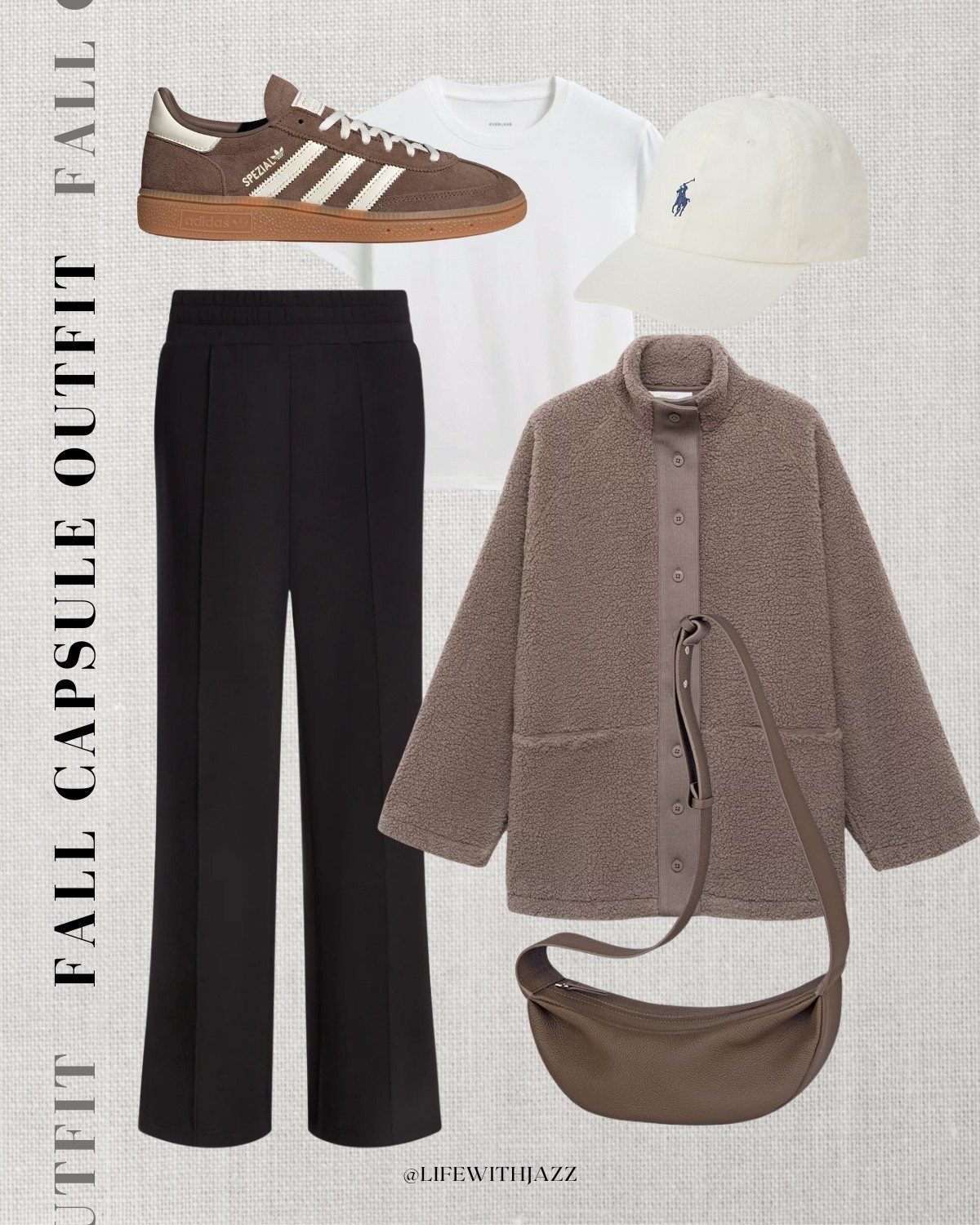Fall capsule outfit 

fall style / casual style / relaxed pants / Sherpa fleece / adidas handball spezial sneakers / prime day / polo Ralph Lauren cap / minimal style / fc25 

#LTKStyleTip #LTKSeasonal