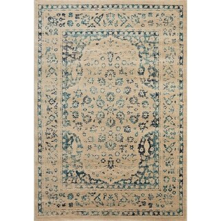 Safavieh Evoke Suzie Distressed Vintage Boho Rug (Beige/Turquoise 5'1" x 7'6") | Bed Bath & Beyond
