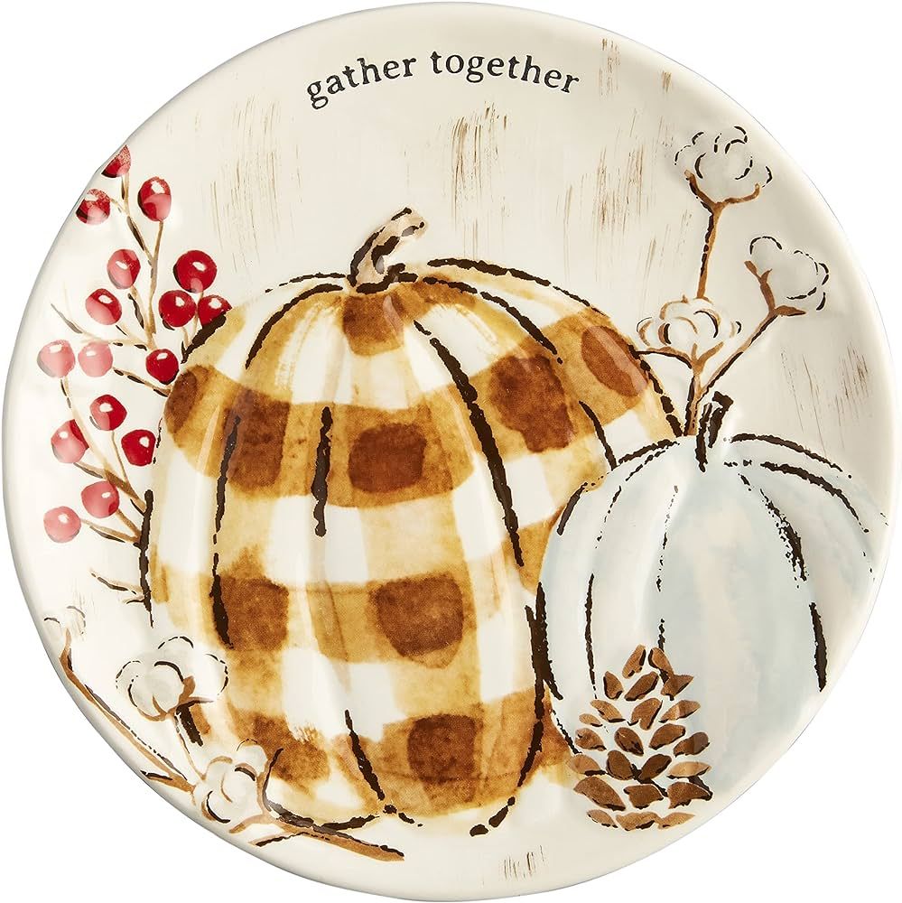 Mud Pie Thanksgiving Salad Plate, Gather Together, 8" dia | Amazon (US)
