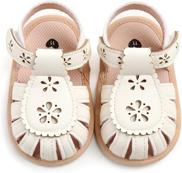 Ohwawadi Baby Boys Girls Sandals Soft Sole Summer Infant Wedding Dress Flat Shoes Beach Sandal Ne... | Amazon (US)