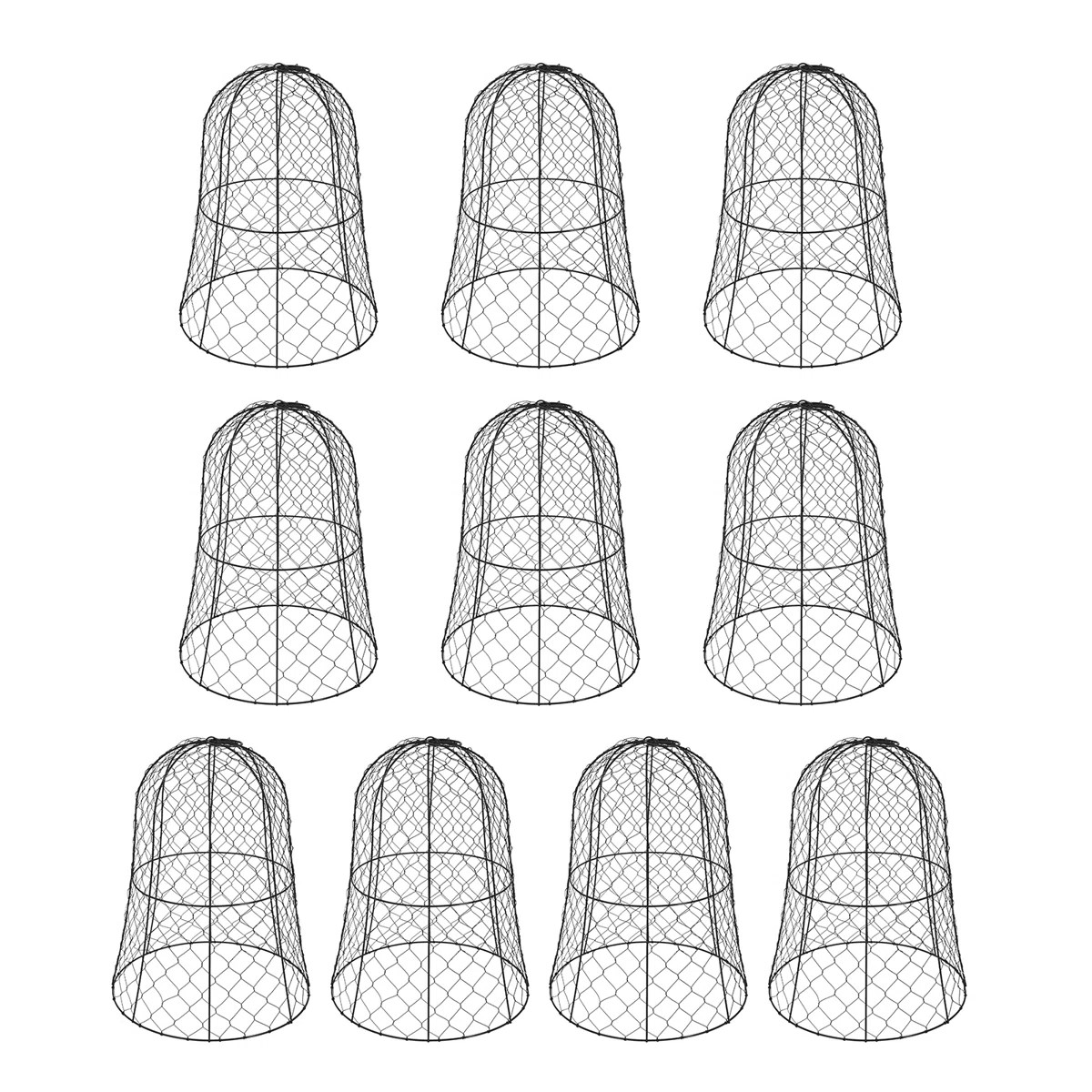 YaoTown Plant Protector and Cover Garden Wire Cloche Accessory (Set of 10) | Wayfair North America