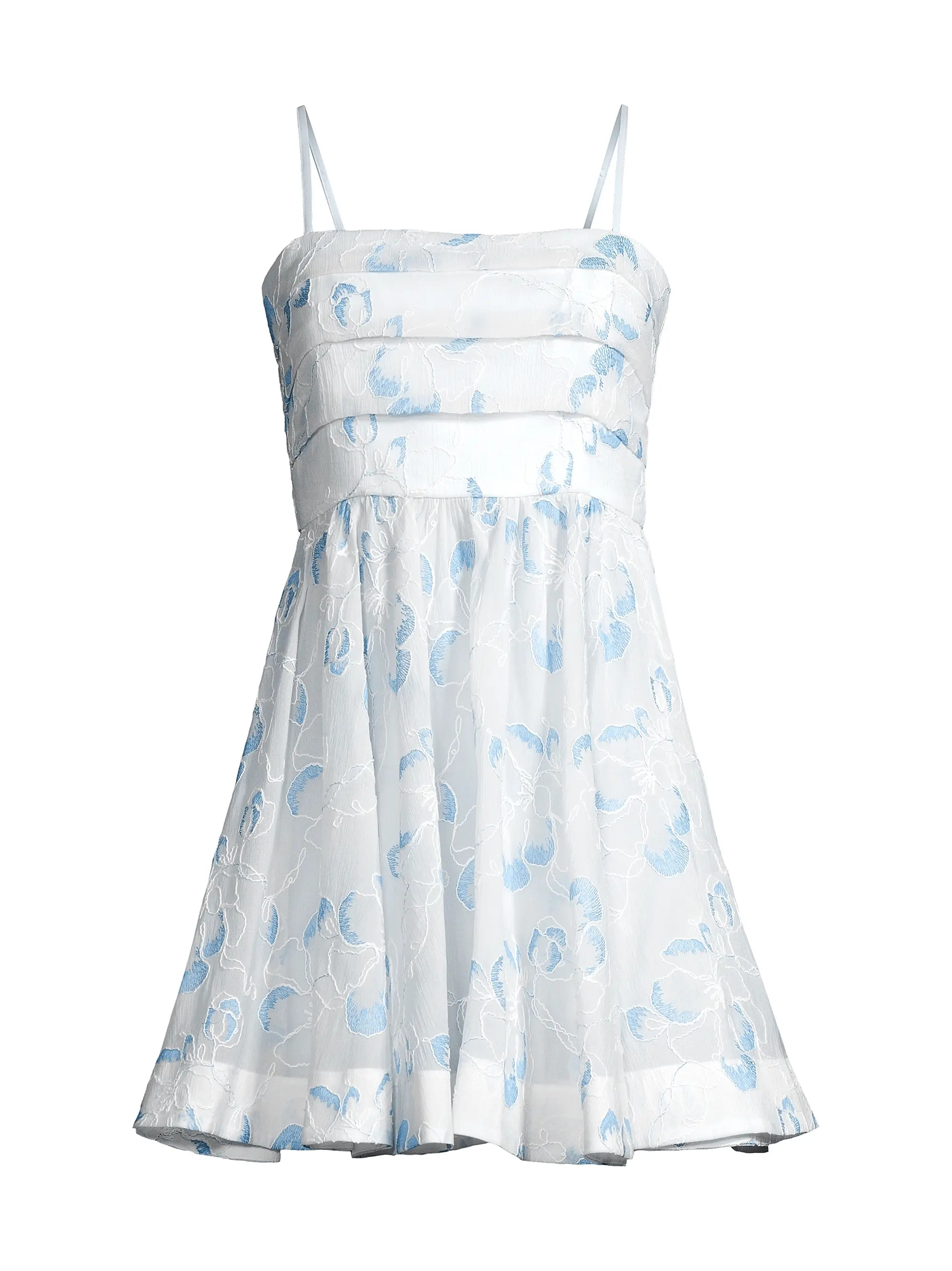 Kia Embroidered Floral Minidress | Saks Fifth Avenue