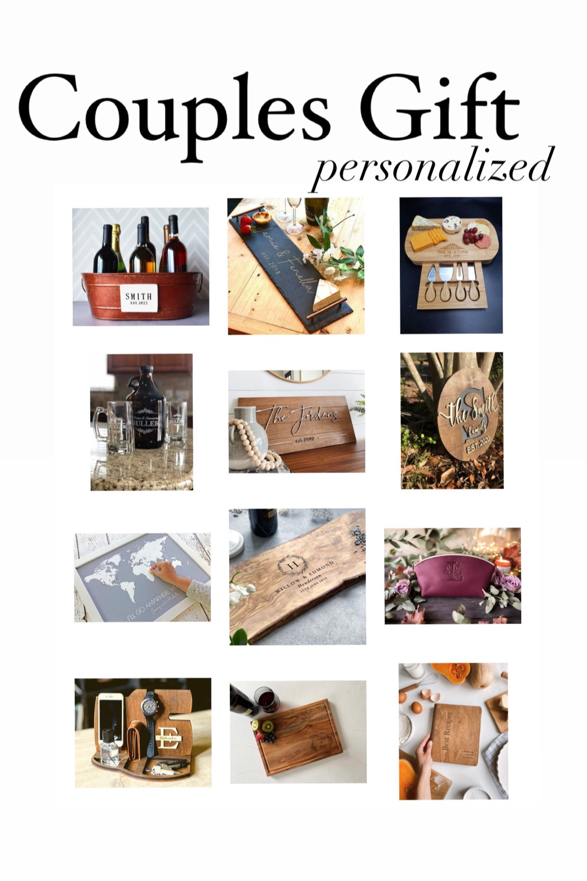 Personalized couples gift guide 

#LTKGiftGuide #LTKfamily #LTKHoliday