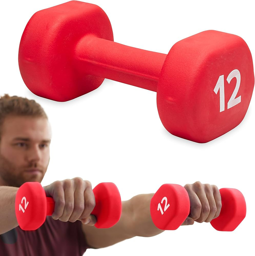 Gaiam Dumbbell Hand Weight (Sold in Singles) - Neoprene Coated Exercise & Fitness Dumbbell for Ho... | Amazon (US)