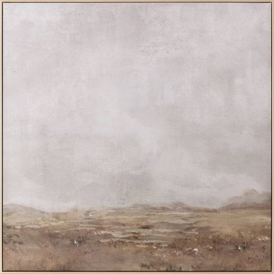 36" x 36" Plains Framed Wall Canvases - Threshold™ designed with Studio McGee: Modern Digital Art, Beige Frame, D Ring Mount | Target