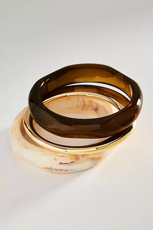 Boho Bangle Bracelets, Set of 3 | Anthropologie (US)
