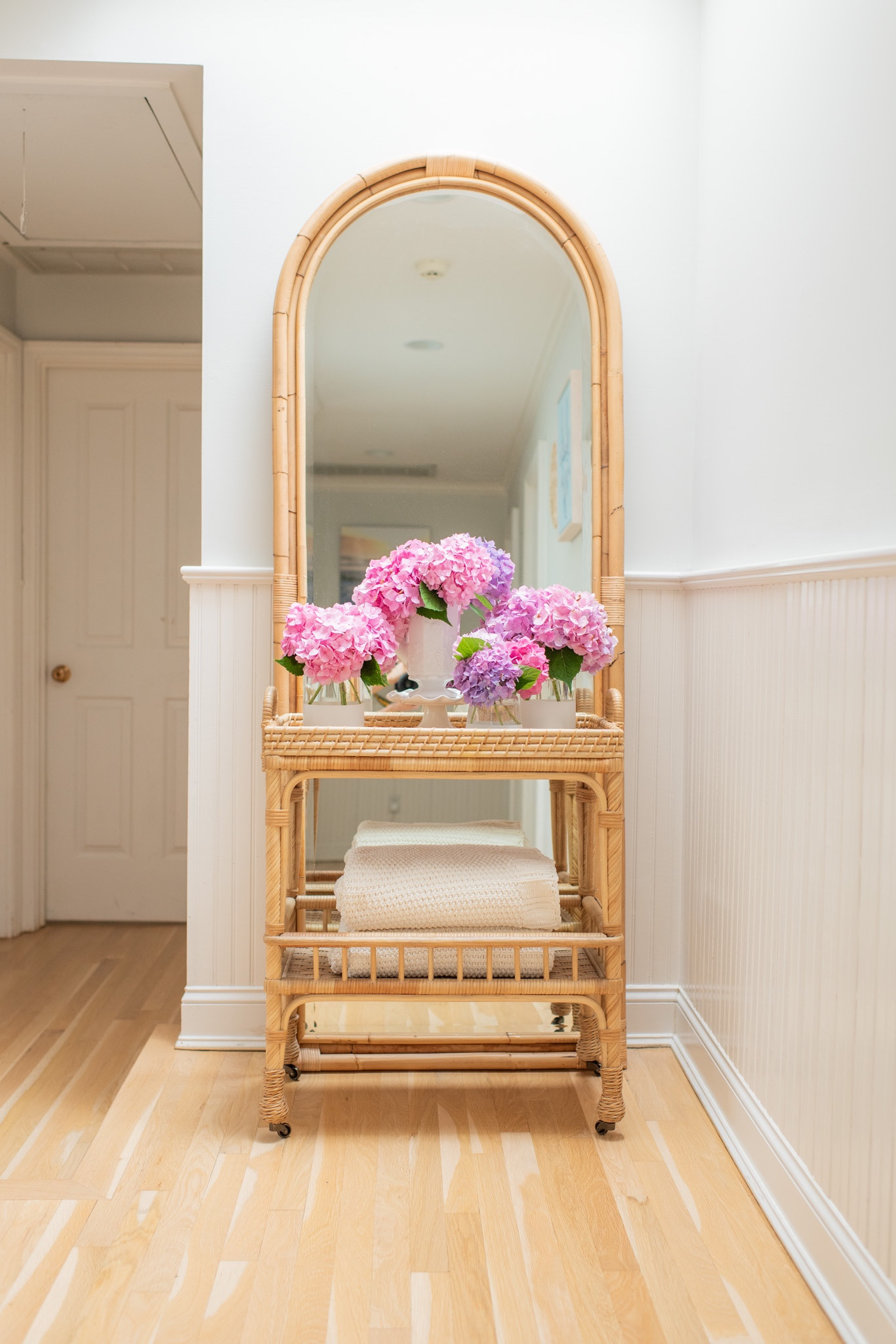 Shop my favorite rattan Serena and Lily bar cart and my S & L rounded bamboo mirror. Both are on sale up to 40% off!! 

#LTKsalealert #LTKhome