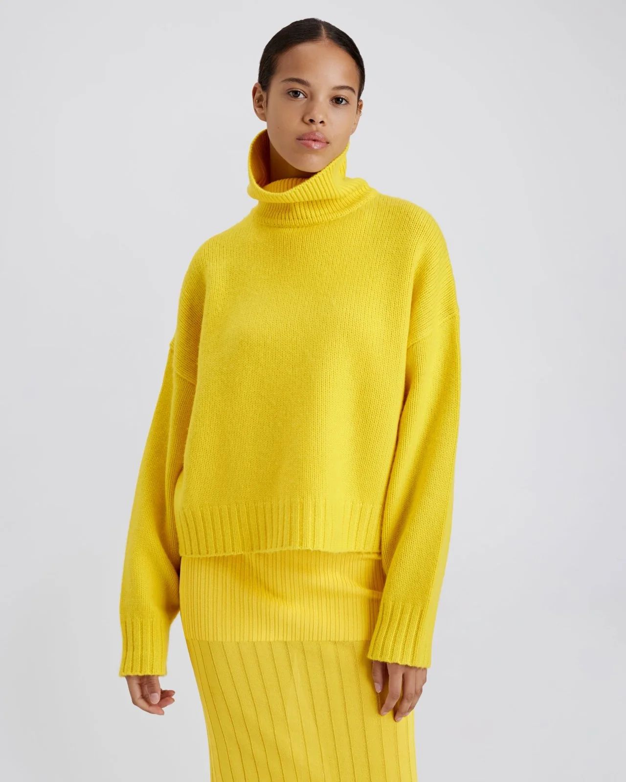 The Edrie Cashmere Sweater in Sunglow | Solid & Striped