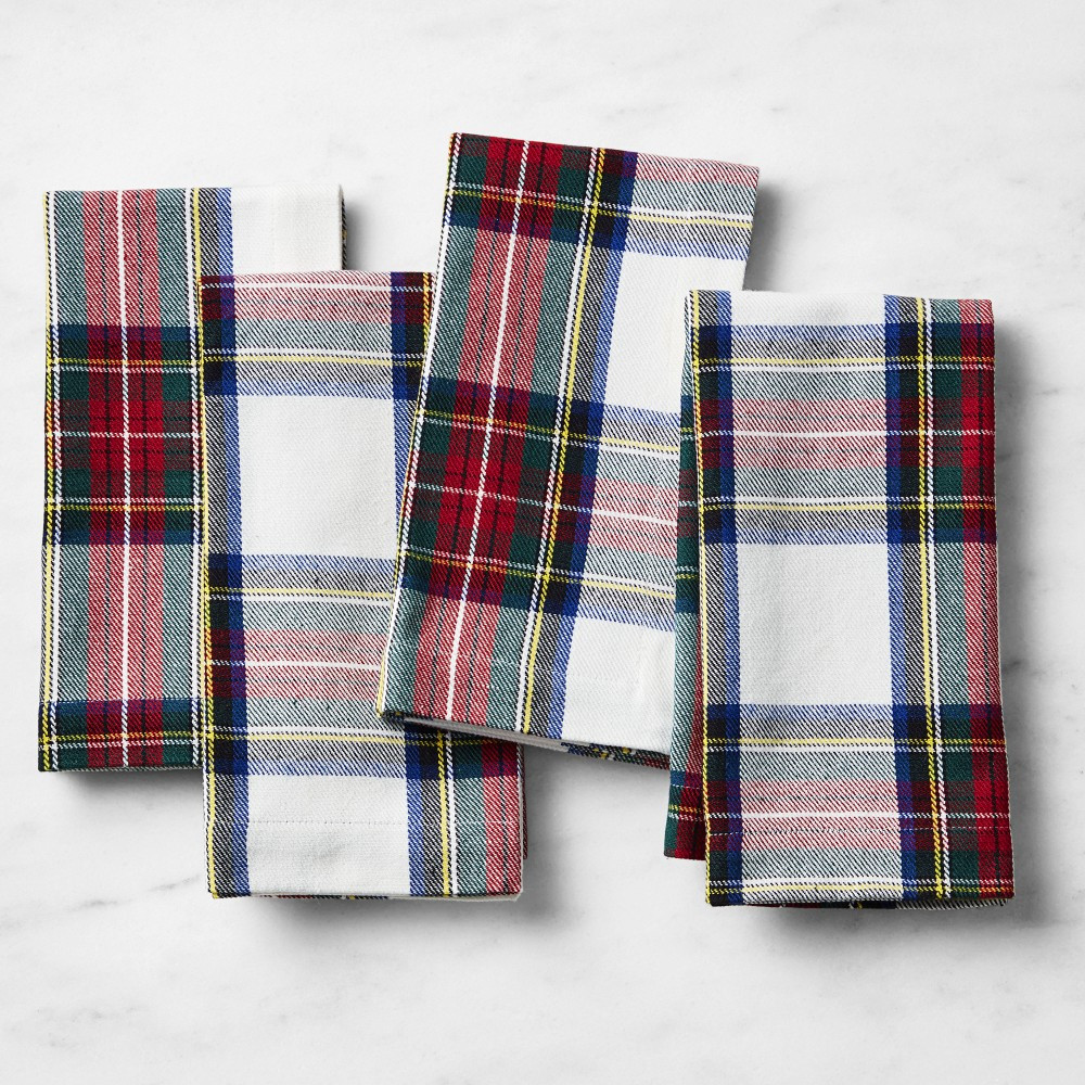 Stewart Plaid Napkins, Set of 4 | Williams-Sonoma