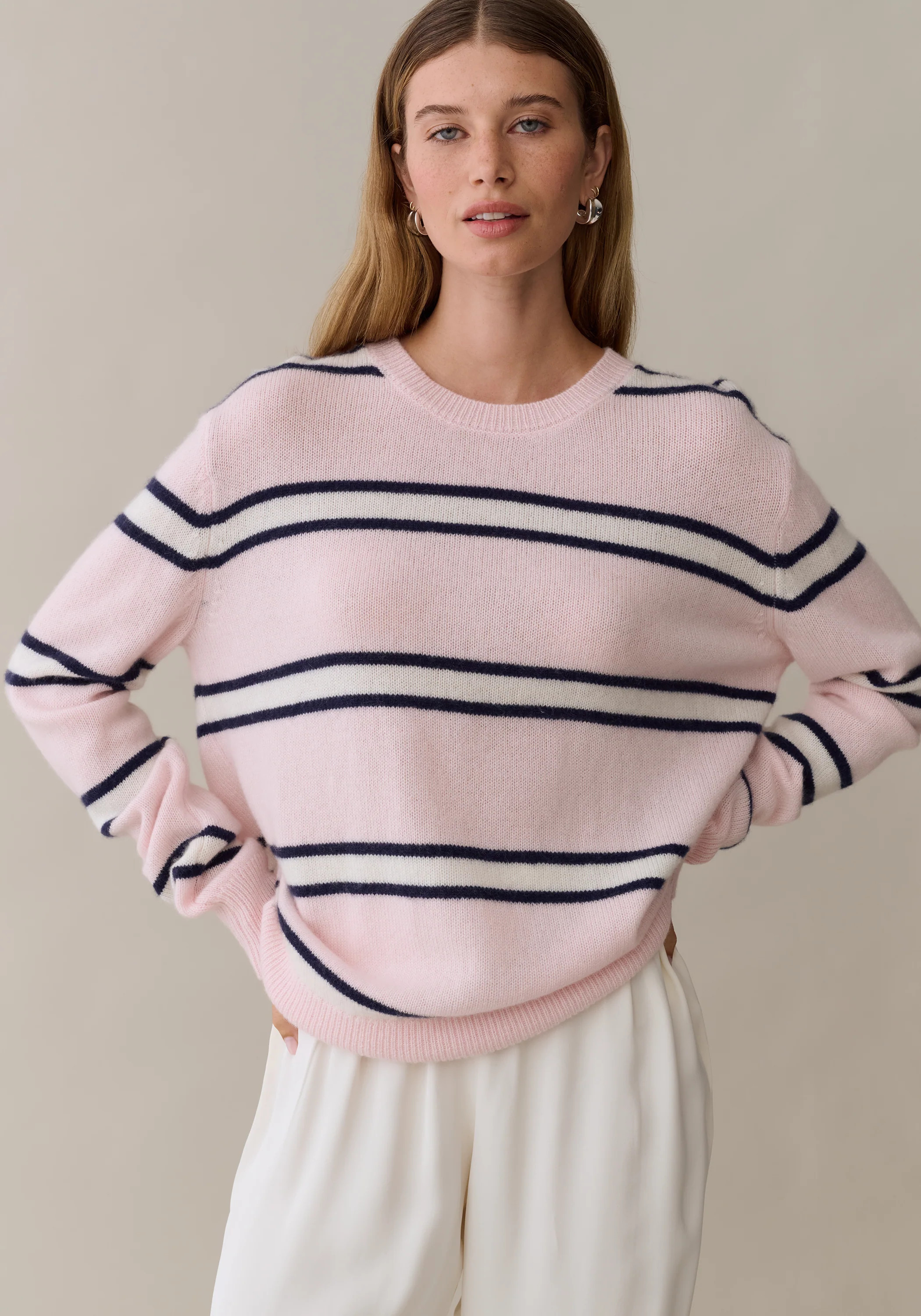 Sofia Cashmere Sweater - PETAL NAVY / L | Few Moda