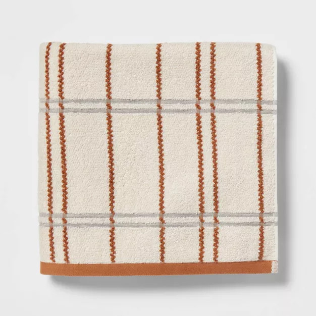 Modern Plaid Towel - Threshold™ | Target