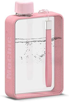 Mochic 13oz Flat Water Bottle - Portable Travel Mug Handbag Slim Cold Plastic Flask | BPA Free A5... | Amazon (US)