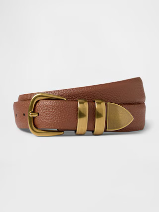 Vegan Leather Pebble Belt | Gap (CA)