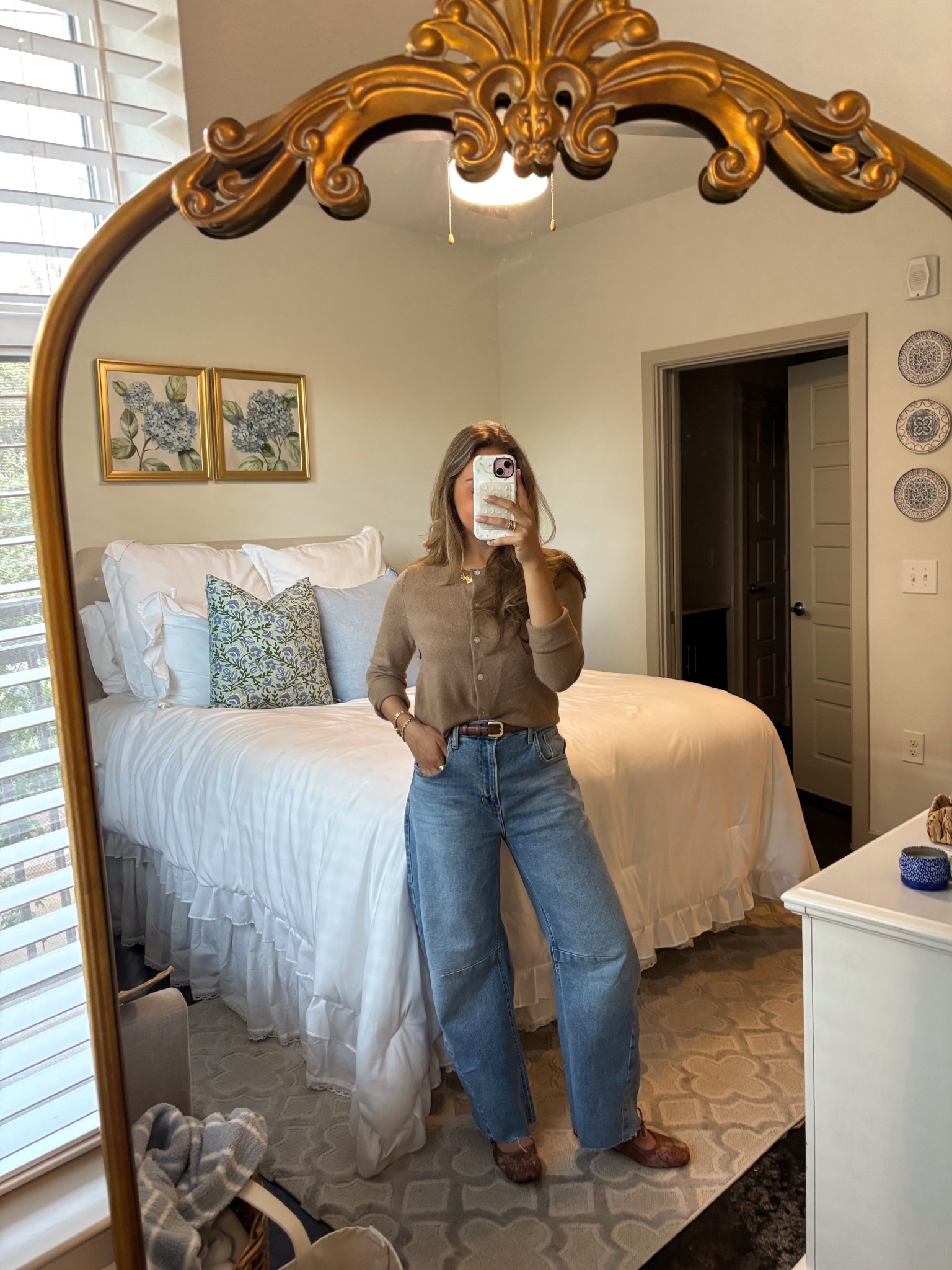 This cardigan is 50% off right now!! Wearing a S 🥰