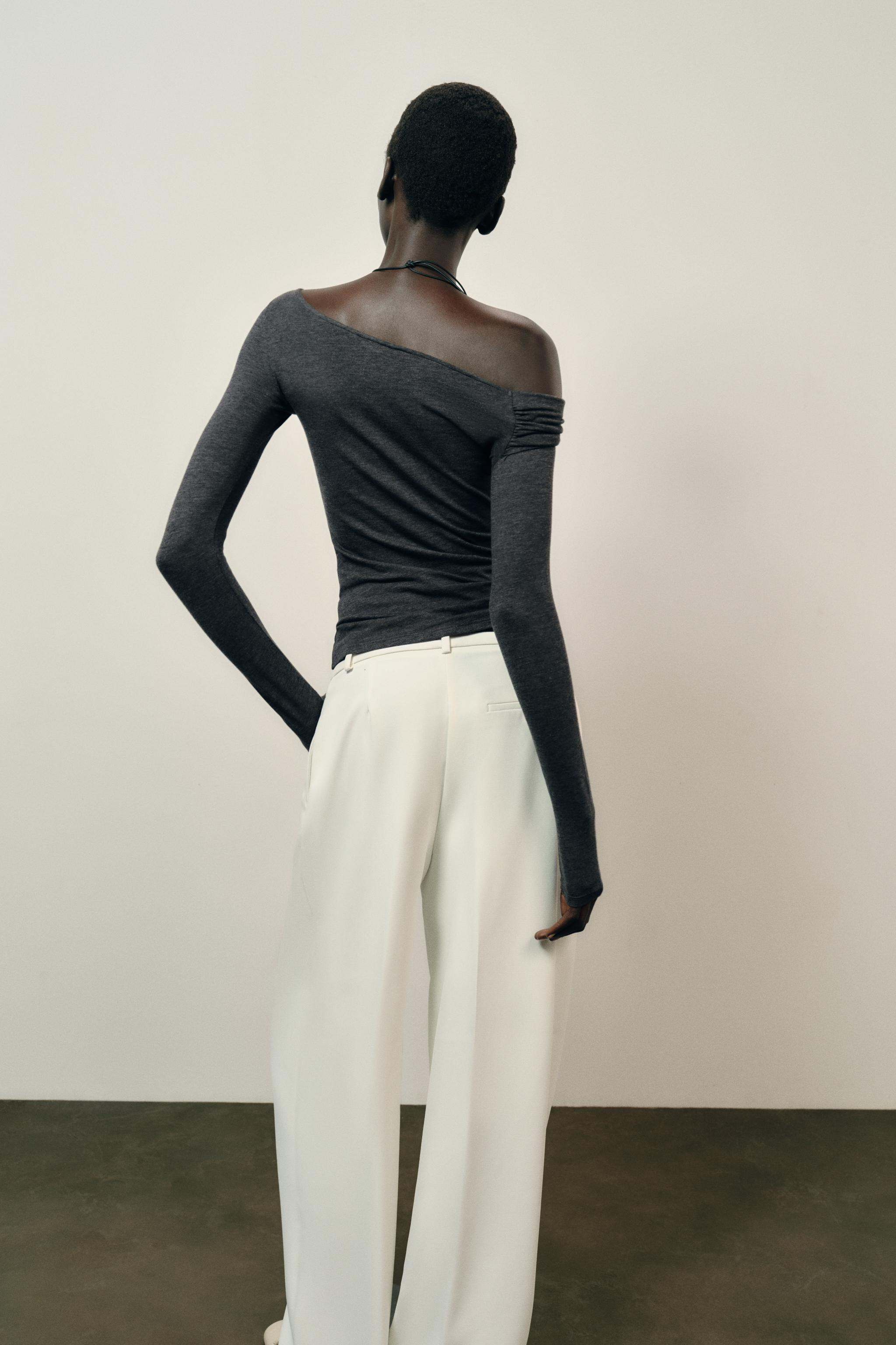 ASYMMETRIC NECK TOP | Zara US