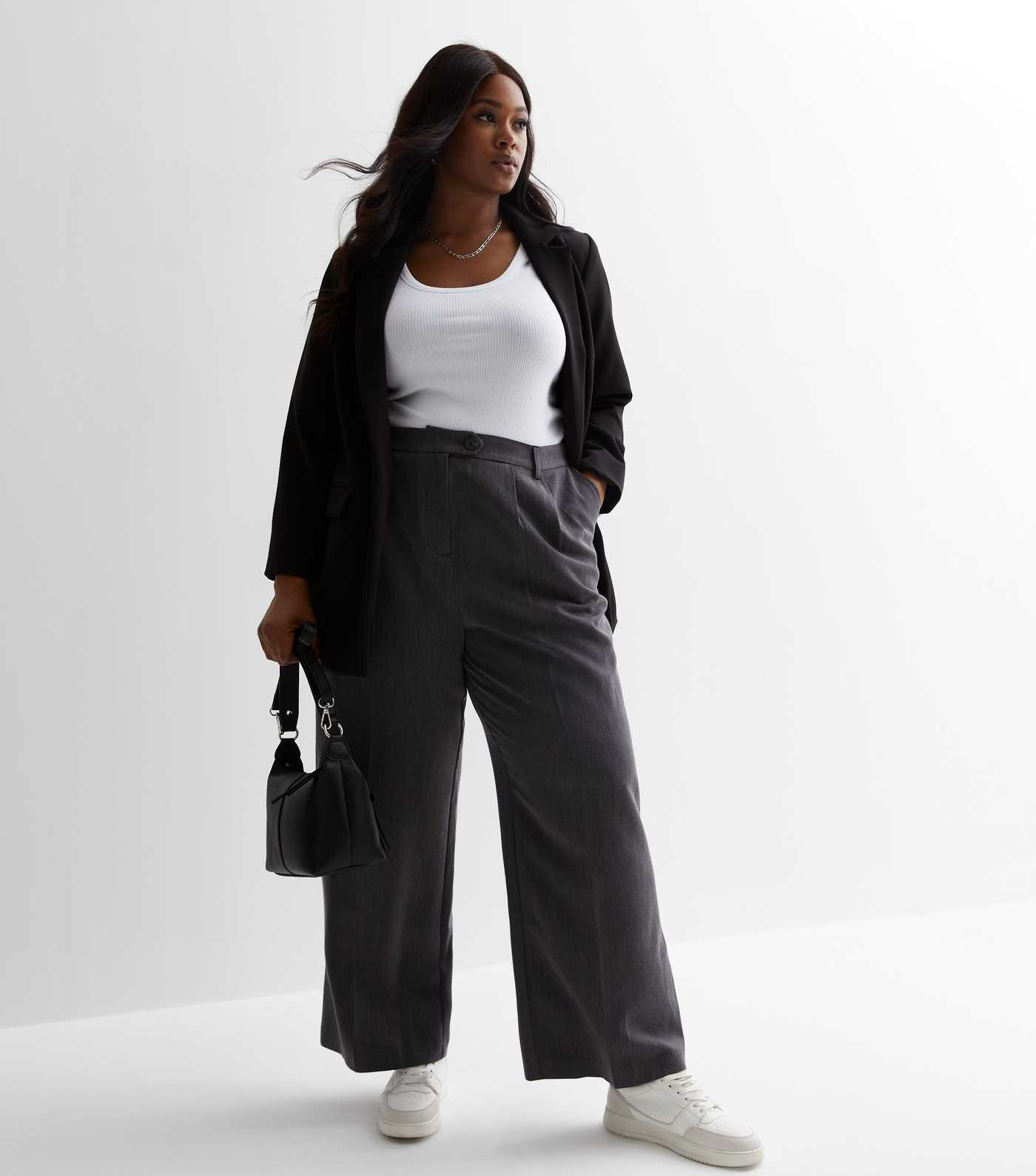 Curves Black Revere Collar Oversized Blazer
						
						Add to Saved Items
						Remove from Sav... | New Look (UK)