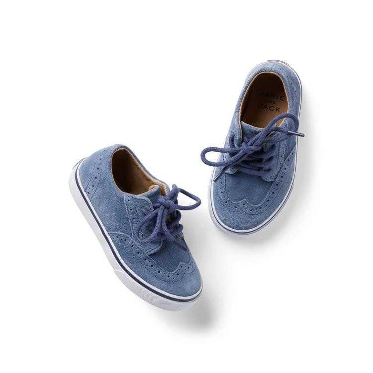 Suede Wingtip Sneaker | Janie and Jack