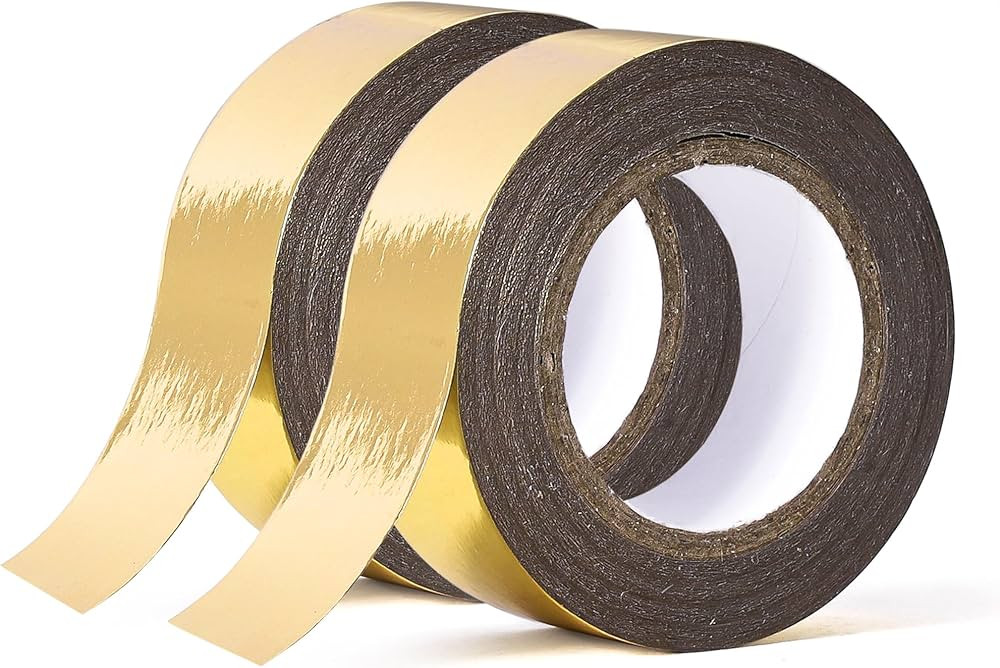 Solid Foil Washi Tape - Low Tack Self Adhesive Decorative Washi Tape Shiny Metallic Color - 3/5 I... | Amazon (US)