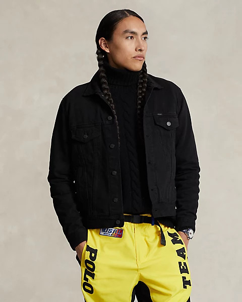 Veste en denim teint en pièce pour Men | Ralph Lauren® BE | Ralph Lauren (BE & NL)