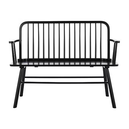 Lucilia Spindle Bench, One Size, Black | JCPenney